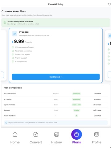 My Bank Statements Converter iPad screenshot
