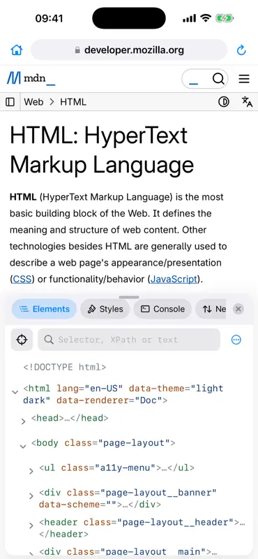 Beneath: Web Inspector screenshot 2 of 6