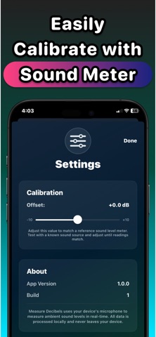Measure Decibels screenshot