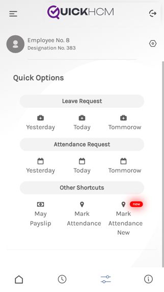 QuickHCM Mobile App screenshot