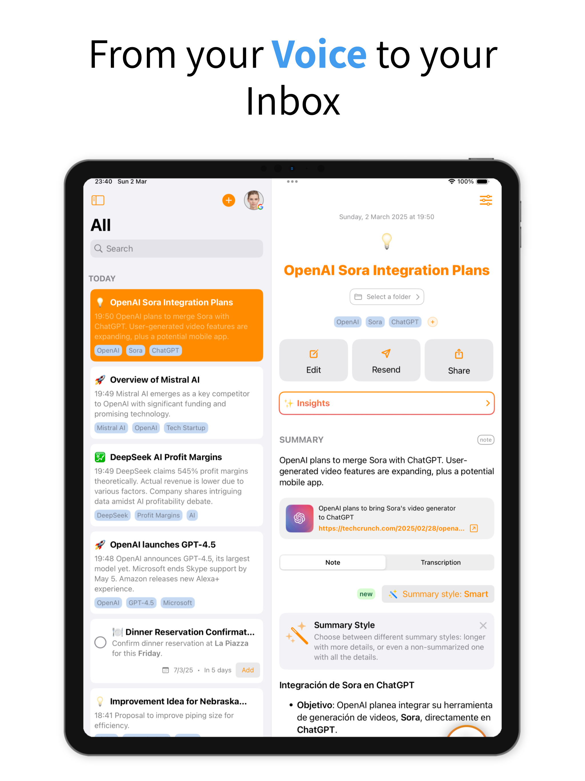 NoteMail: AI Meeting Notes