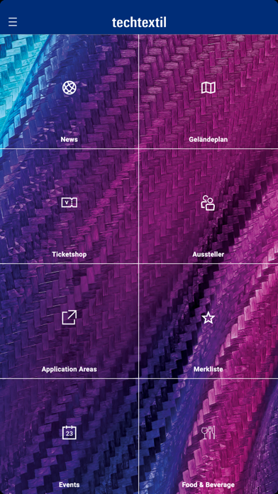 Screenshot #1 pour Techtextil Navigator