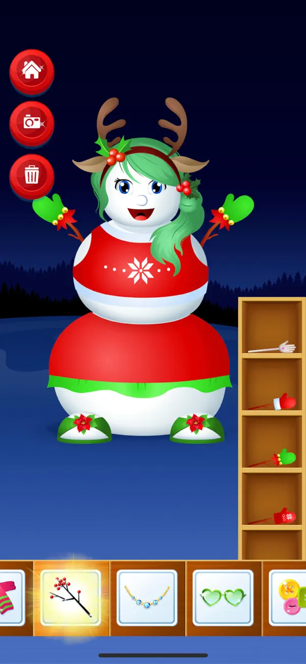 Screenshot #2 pour Dress Up Snowman Game