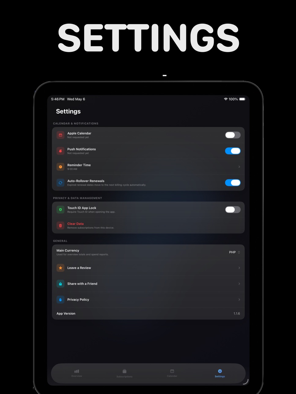 iPad screenshot