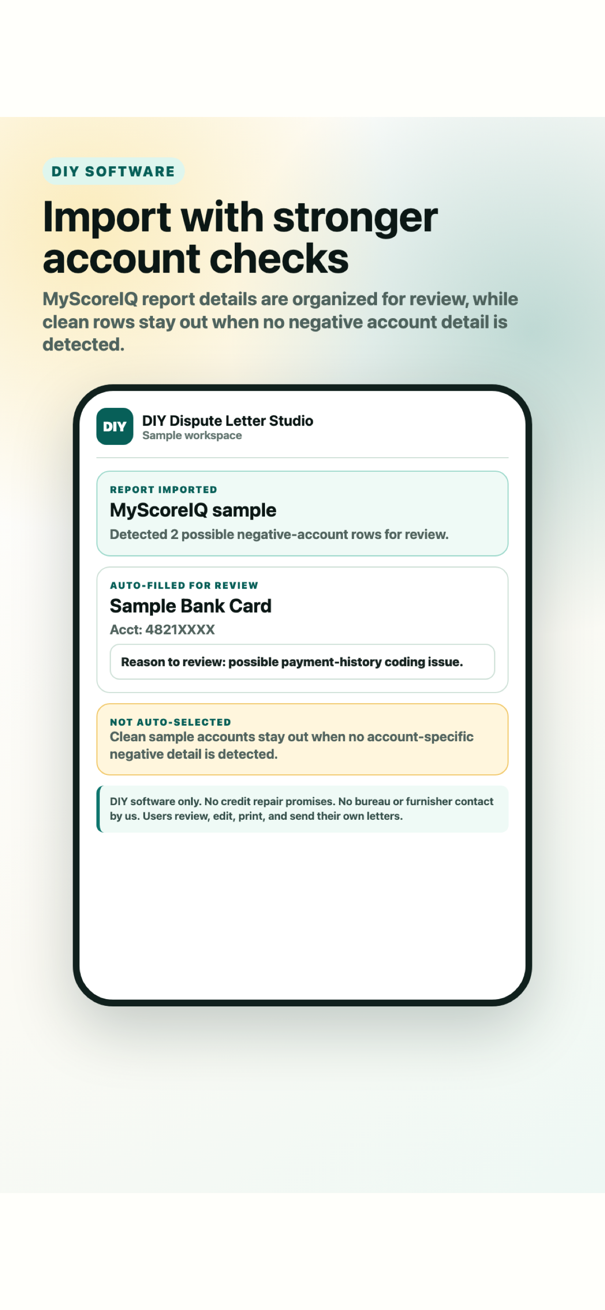 DIY Dispute Letter Studio screenshot 4