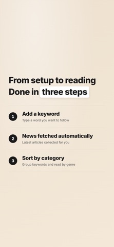 NewsKey - Keyword News Reader screenshot
