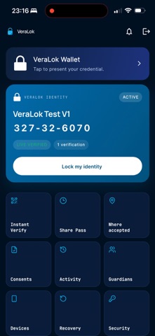 VeraLok screenshot
