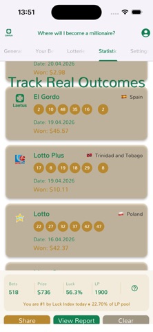 Laetus: Personal Luck Analyzer Screenshot 7 of 10