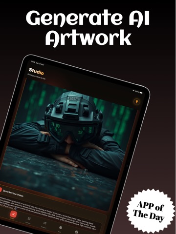 Kittl AI Image Generator iPad screenshot