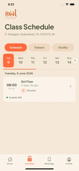 Sol Pilates Studio screenshot 2