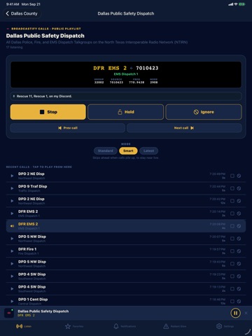 Squawster - Police Scanner iPad screenshot 2