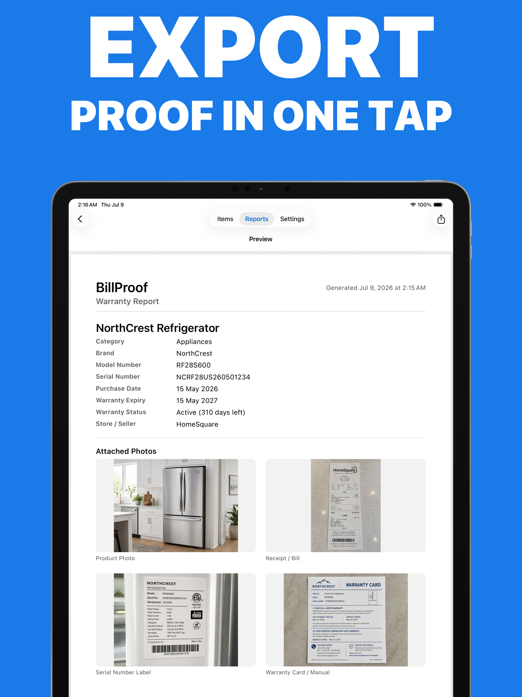 BillProof: Warranty Tracker screenshot 8