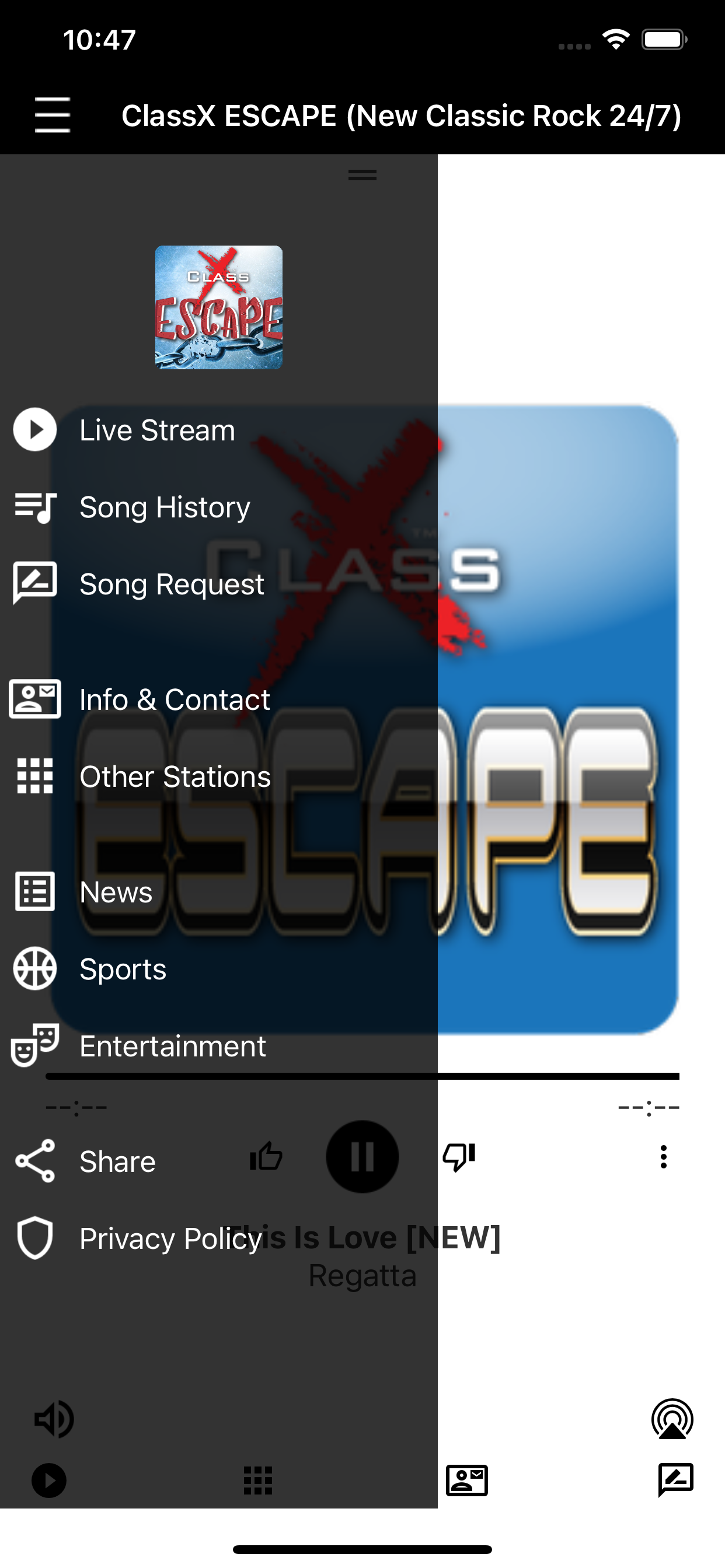 ESCAPE RADIO PLAYER screenshot 2