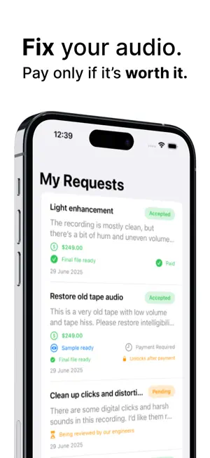 WefixSound – Audio Restoration screenshot 1