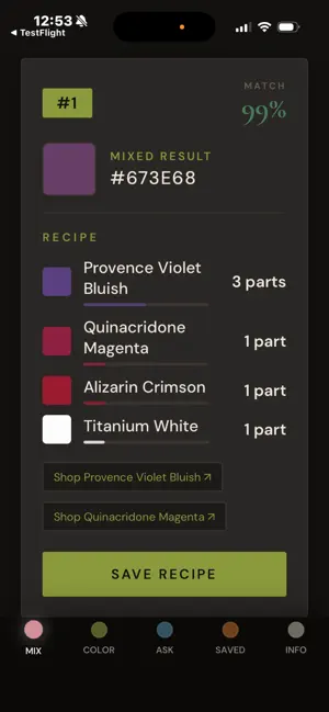 Impasto - Paint Recipes screenshot 3