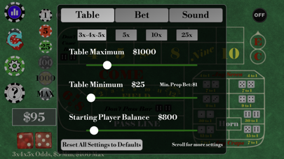 Craps Alone Screenshot