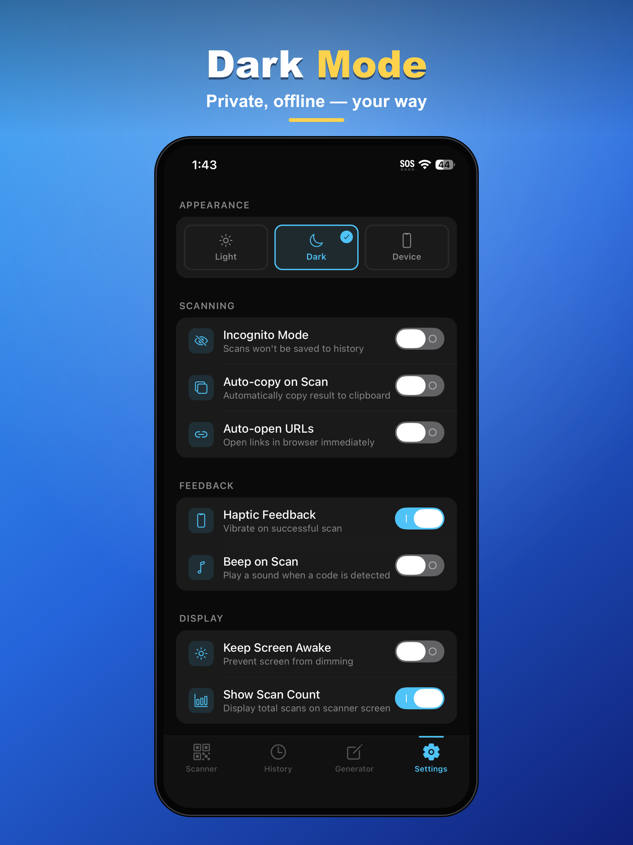 Scanzo: QR & Barcode Scanner screenshot 14