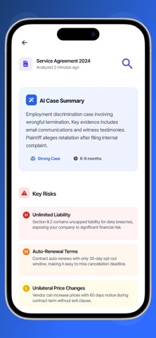 MobileLawyer | AI iPhone screenshot