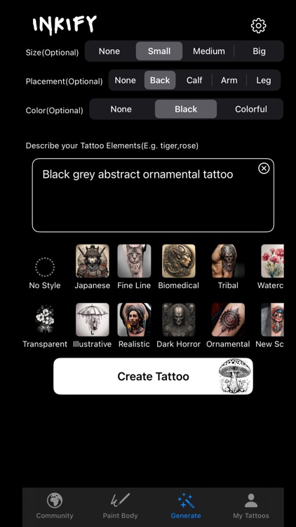 Inkify:AI Tattoo Generator,Ink screenshot-4