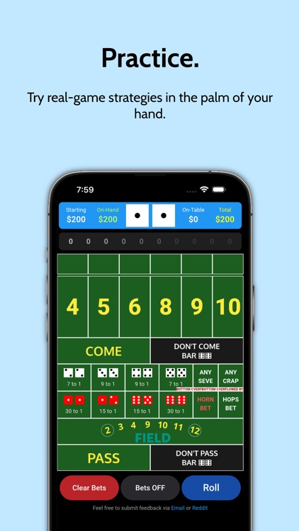 Craps Calculator