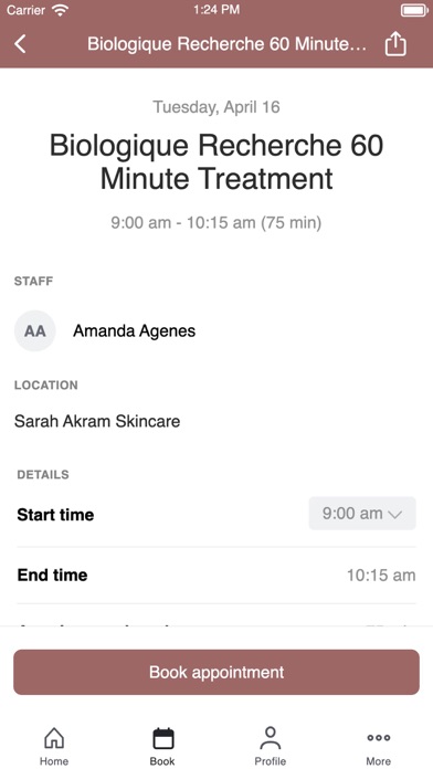 Sarah Akram Skincare Screenshot