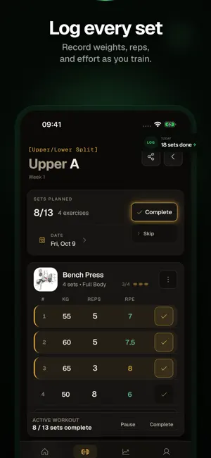 IronFlow: Gym Strength Tracker screenshot 1