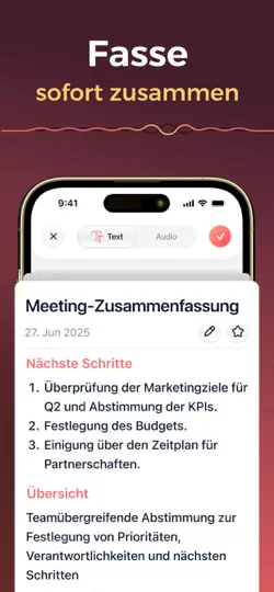 Screenshot von Sprachmemos & Notizen - Breefy auf dem iPhone 3