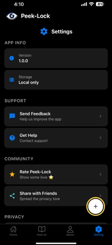 Peek Lock screenshot