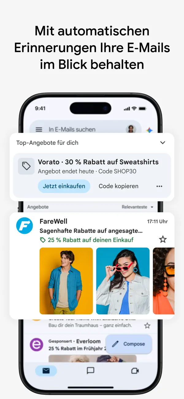Gmail iPhone App Screenshot 9 – Produktivität