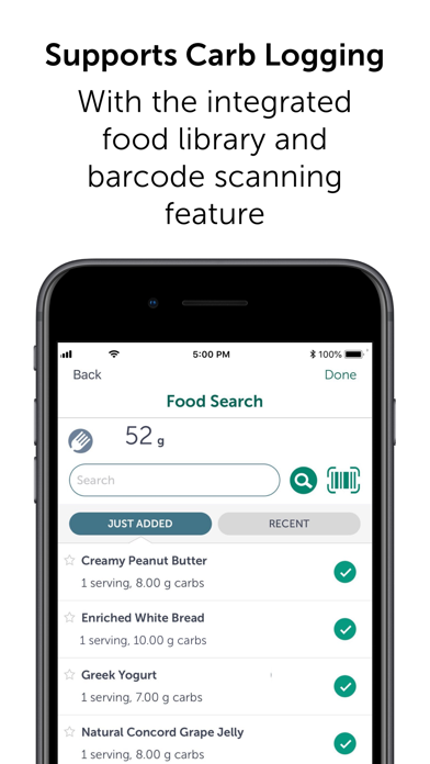 OneTouch Reveal® app Screenshot