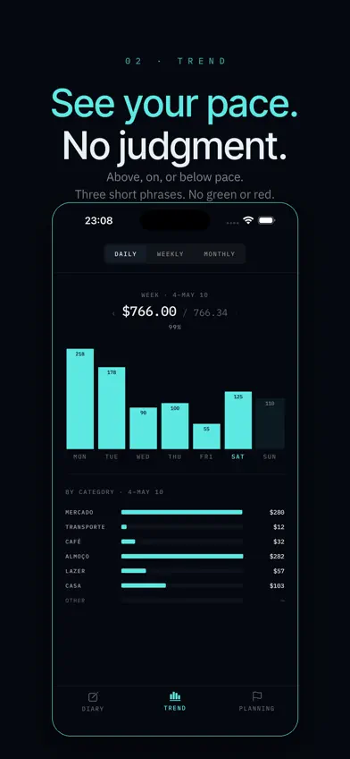 tack: daily spends. screenshot 3