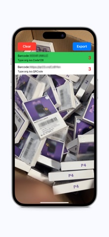 Barcode Scanner & Counter iPhone screenshot