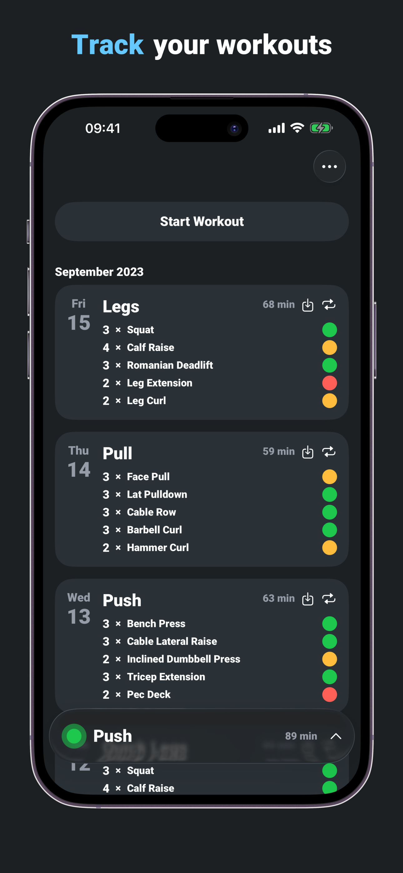 Pump - Workout Tracker
