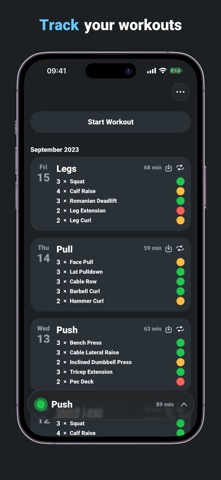 Pump - Workout Tracker Screenshot 1 of 5