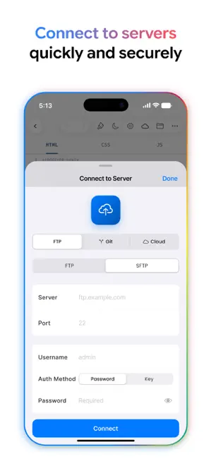 Web IDE - AI Code Editor iPhone screenshot 5