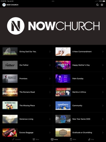 NOW Church iPad screenshot