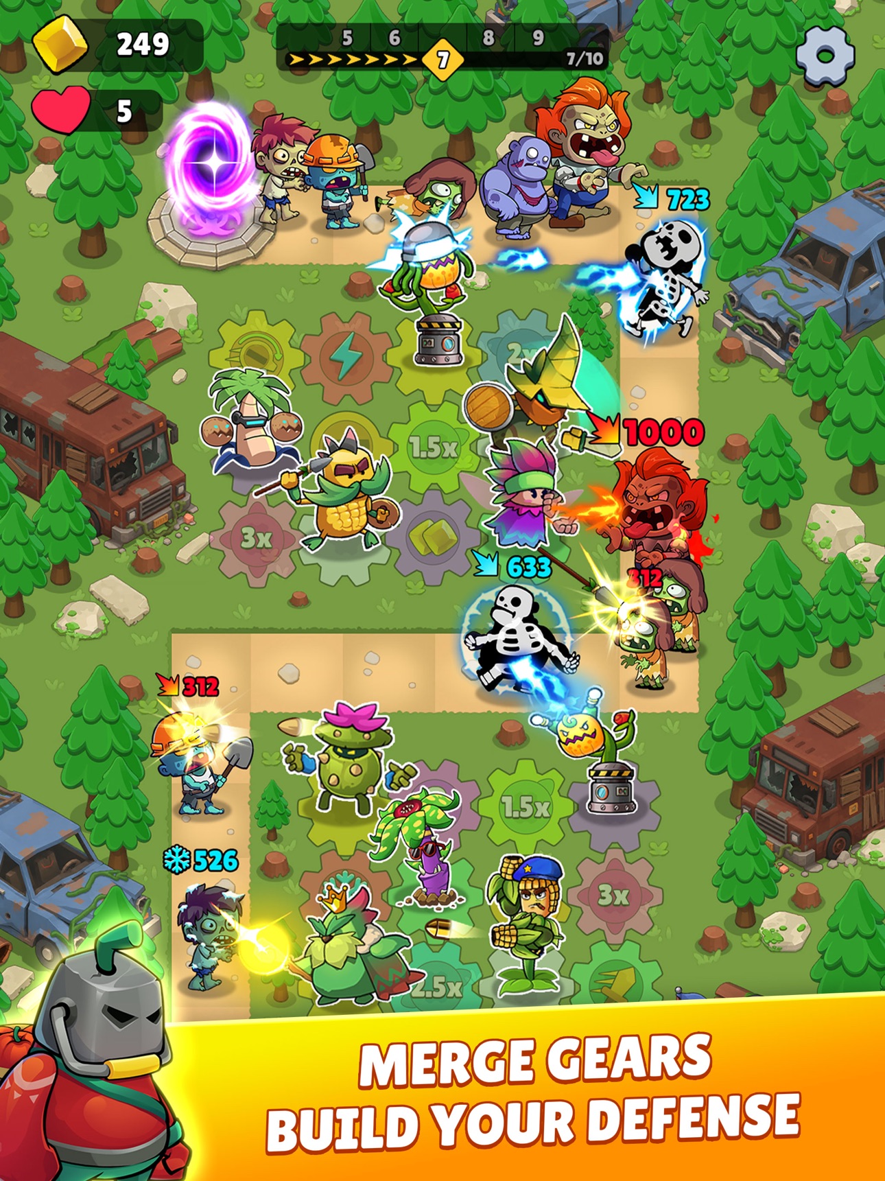 Screenshot 8 of Gear Plants: Merge Defense