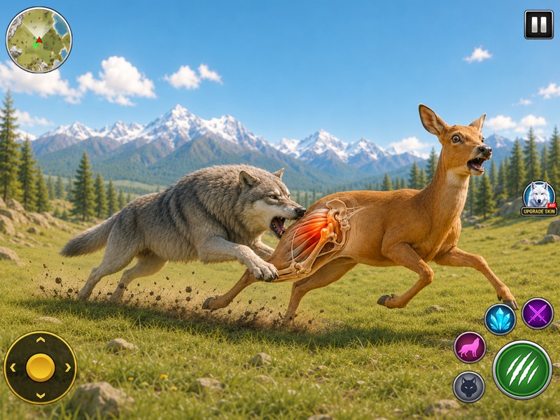 Wolf Simulator 3D Wild Animal screenshot 11