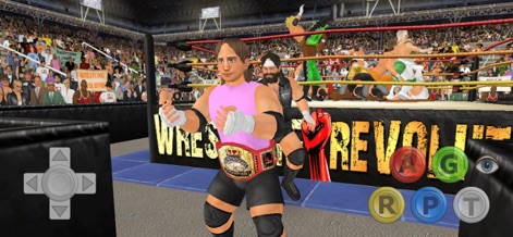 Wrestling Empire - See the classic retro-style graphics and intuitive on-screen controls that make in-ring action engaging and easy to play.