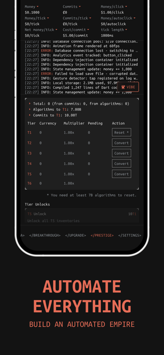 Vibecoding Idle Screenshot 2 of 4