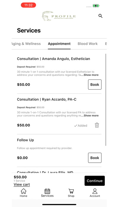 Profile Med Spa Screenshot