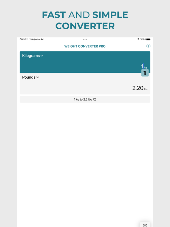 Screenshot #5 pour Weight Converter Pro Kg Lbs