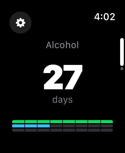 I Am Sober: official Apple Watch preview 2 (opens full image in a new tab)