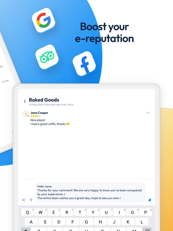 Partoo iPad screenshot 3 - Business app