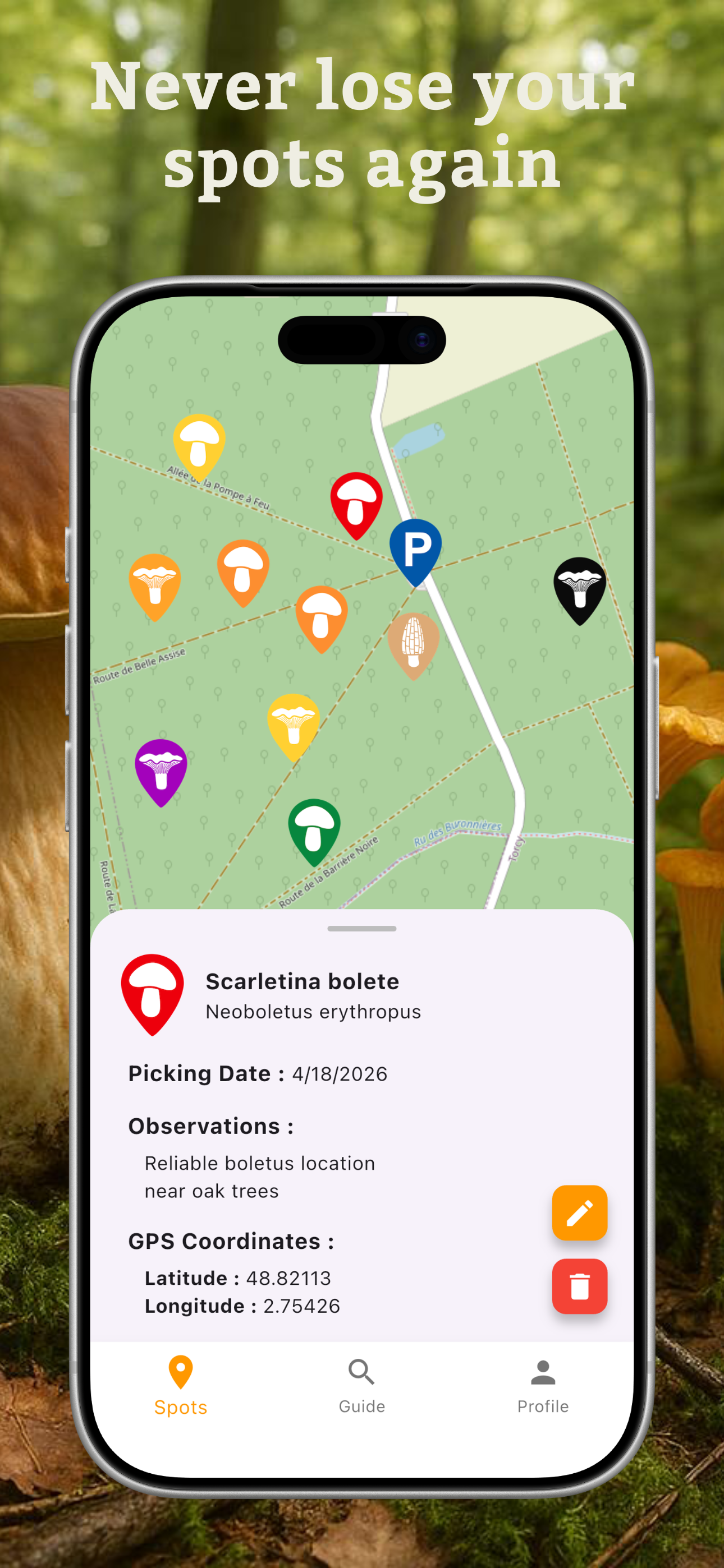 Pickfungi - Mushroom Maps