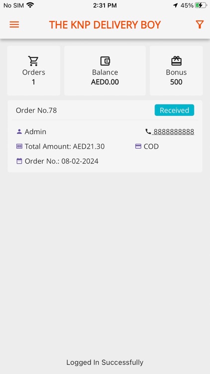 The KNP Shop Delivery Boy