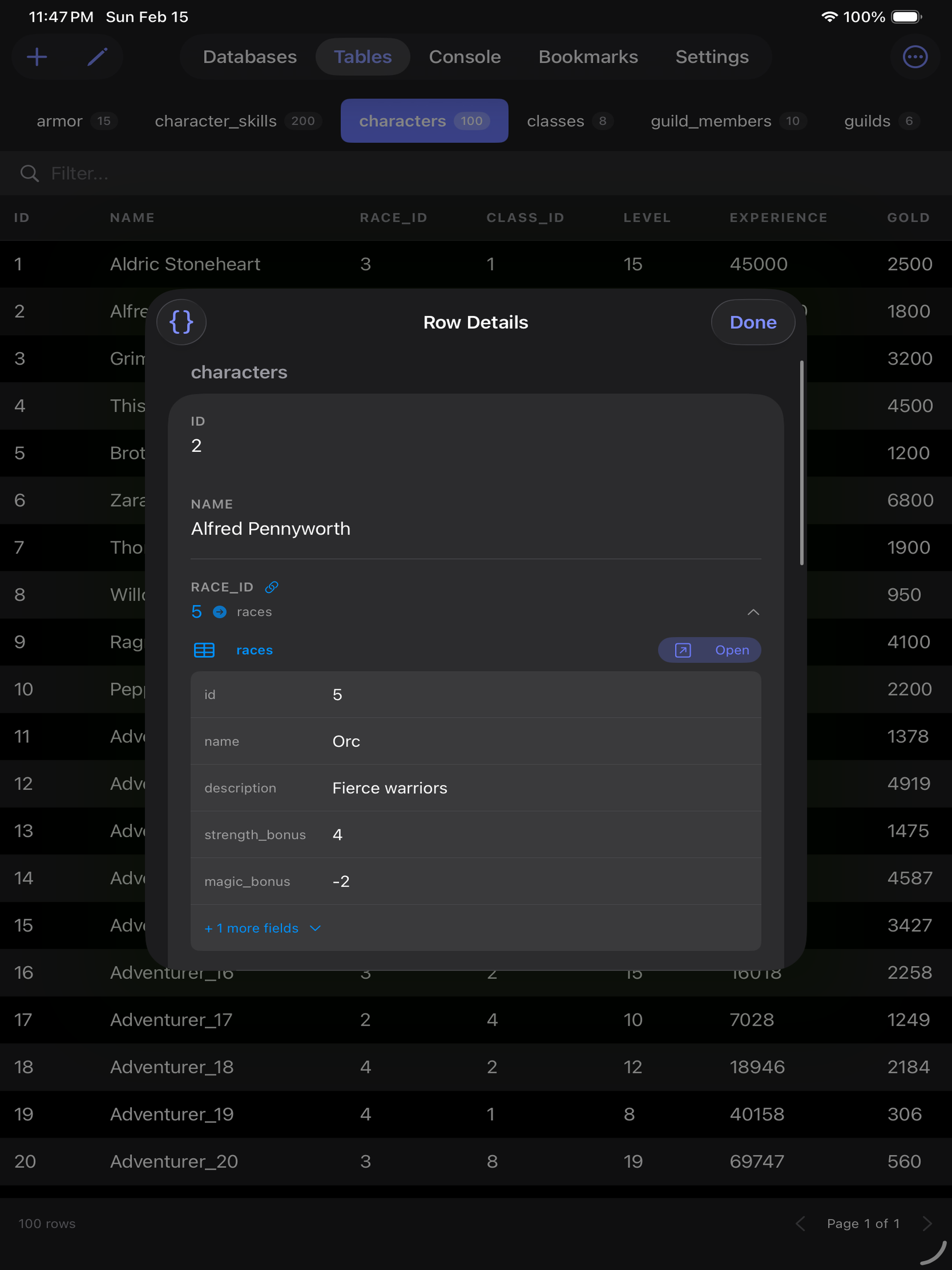 Tablewright: SQLite Editor