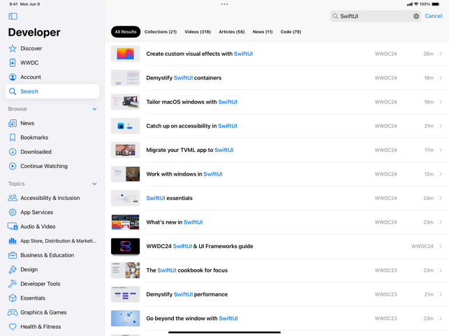 ‎Apple Developer Screenshot