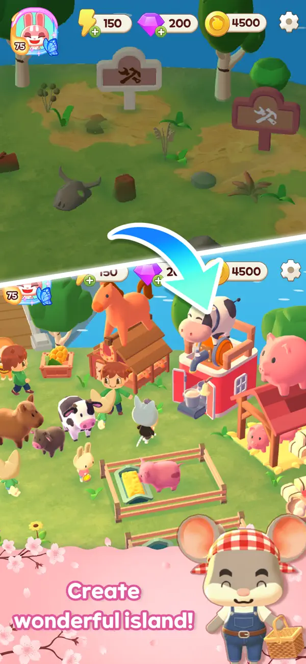 #5. Merge Camp - Cute Animal Fun (iOS) Oleh: HIGHSCORE GAMES Inc.