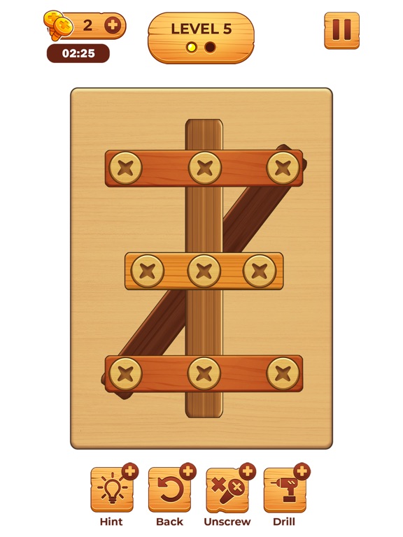 Screw Puzzle: Wood Nut & Boltのおすすめ画像2
